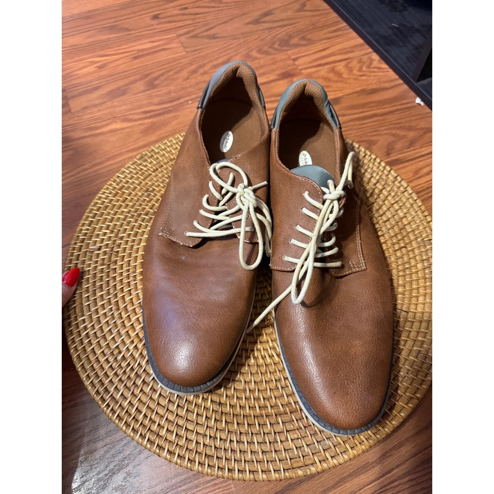 Dr. Scholls Sync Mens Brown Faux Leather Oxford Derby Shoes Size 11M SYNC - Picture 6 of 9